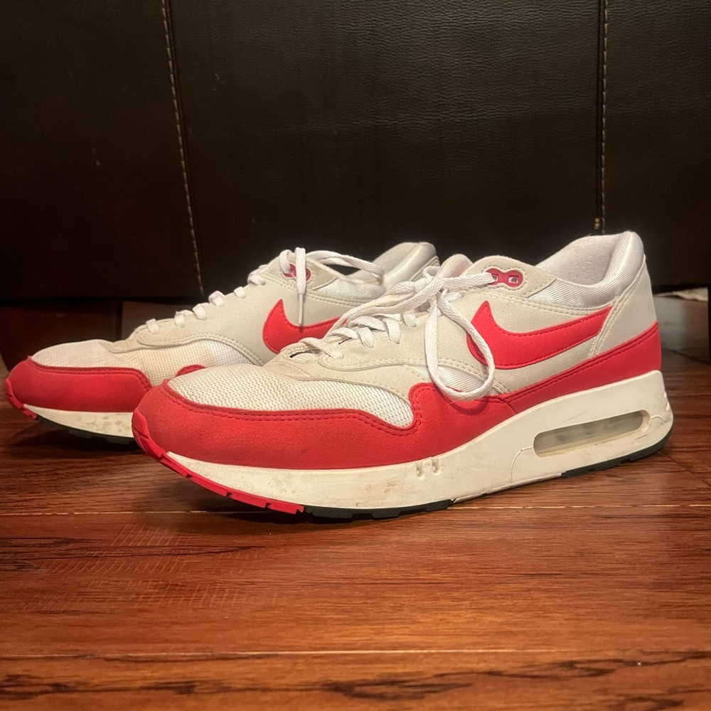 Nike Air Max Red and White Shoes